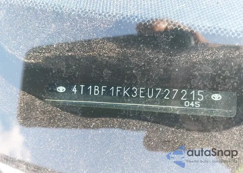 2014 Toyota Camry Xle from USA, damaged, VIN 4T1BF1FK3EU727215